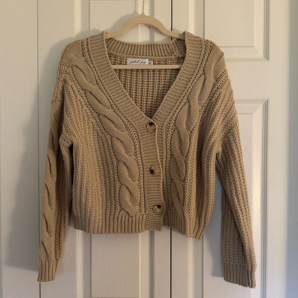 Petal and Pup cable knit cardigan